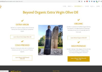 Project name : myrolion.gr - Beyond Organic Extra Virgin Olive Oil