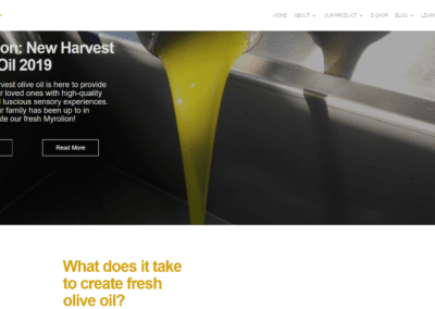 Project name : myrolion.gr - New Harvest Olive Oil 2019