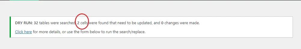 Better Search Replace Dry Run