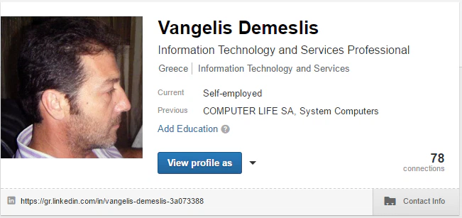 Evangelos Demeslis – Freelance Web Developer Αναλυτής / Προγραμματιστής. ERP tele-supporter. WEB Developer. Κατασκευή WEBsites & E-Shops. Ανάπτυξη internet applications. WEBsite SEO & speed optimization.