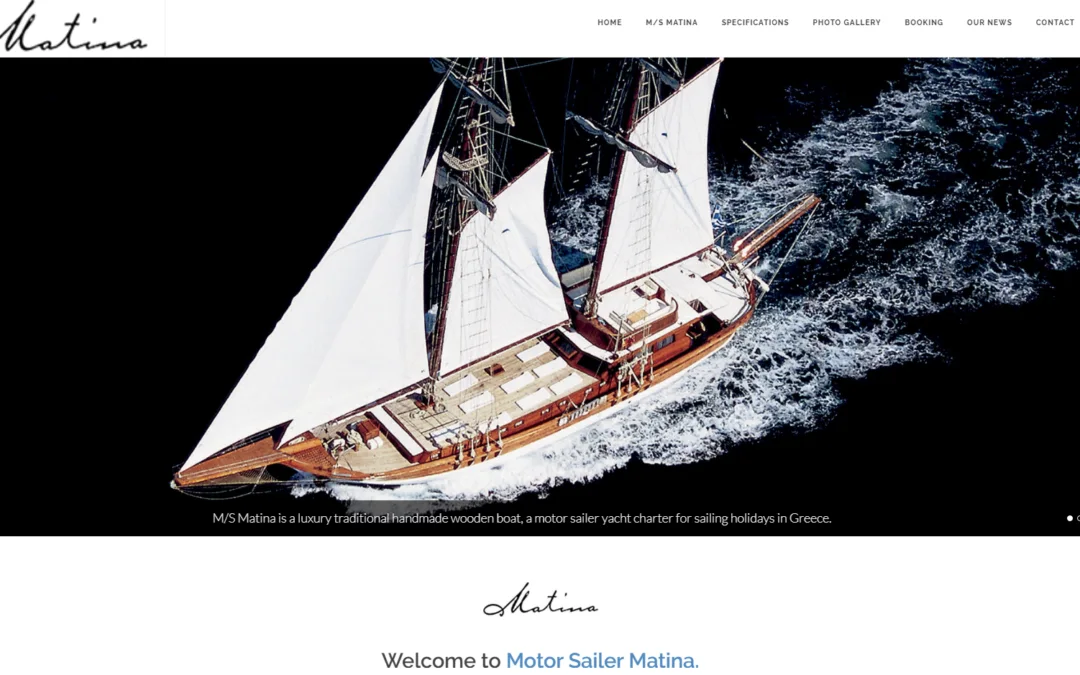 M/S Matina. Luxury traditional handmade wooden boat.